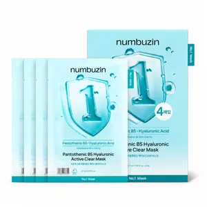 پک ماسک ب5 و هیالو اسید ضد التهاب و تسکین دهنده نامبوزین Numbuzin NO1 SHEET MASK PANTOTHENIC B5 HYALURONIC ACTIVE CLEAR MASK