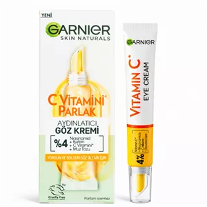کرم دور چشم سی ویتامینی انواع پوست گارنیر C Vitamini Cream around the eyes all skin types Garnier