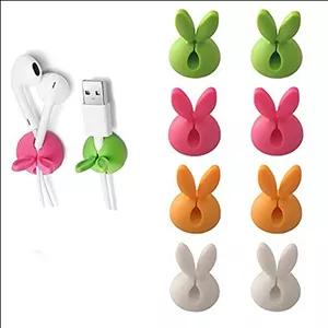 گیره و نگهدارنده خرگوشی سیم و کابل مجموعه 8 عددی با تنوع رنگی بالا