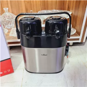 فلاکس دوقلوی یونیک بزرگ درجه یک با مخزن شیشه ای فلاسک ، قمقمه ، فلاسک یونیک ، فلاکس یونیک
