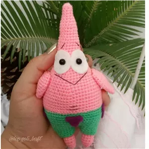 عروسک بافتنی.شخصیت کارتونی محبوب.پاتریک  