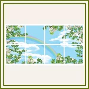 آسمان مجازی طرح رنگین کمان ha11 (8 تایل)