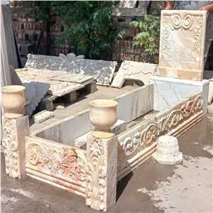 سنگ مزار قبر سلطنتی سنگ مرمر پرتقالی (پس کرایه) 