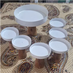 7سین پایه چوبی،سر فلزی،خرما خوری