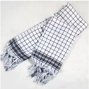 چفیه نخی سفید درجه یک گره دار