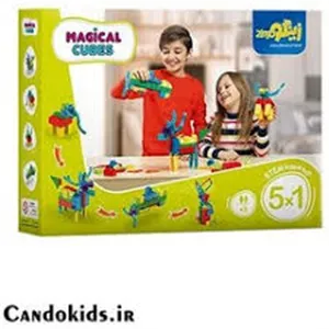 کمک آموزشی.مکعب های جادویی48قطعه.1 5.سبز.زینگو - 1261200119590074