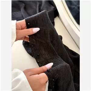 شال برشکا حاشیه مرواریدی پانچی 