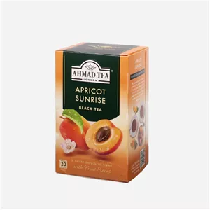 چای میوه ای احمد با طعم زردآلو ، ahmad apricot sunrise