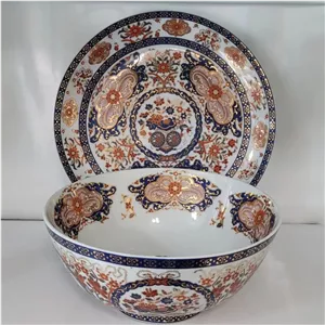 قاب قدح کاسه بشقاب مناسب میوه خوری و شیرینی خوری یا سرو آش طرح طلاکوب سنتی قدیمی ارسال پسکرایه کد 5002