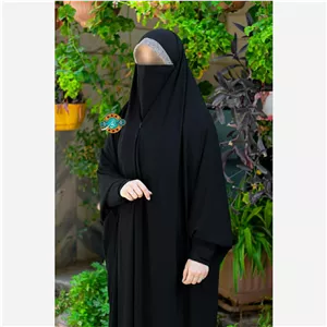 چادر مشکی همه کاره جلابیب زیپ دار (با ضمانت) چادر مسافرت و تحصیل و سرکار و مادرها جنس کرپ حریر اسود لباس محرمی اربعین