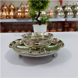 پیش دستی سه پایه برنجی
