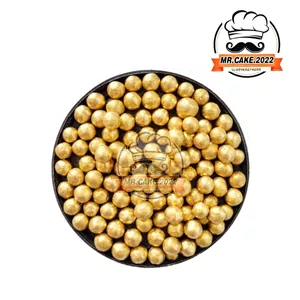مروارید خوراکی طلایی براق بسته 40 گرمی