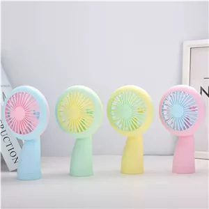پنکه دستی شارژی چراغ دار بدنه کربنی