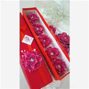 گلسر و کش موی مخمل شاین دار مجلسی و جواهر دوزی شده 