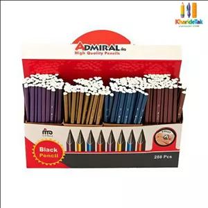 مداد مشکی گلکسی - بسته 288 عدد -  فروش عمده - سه گوشه ادمیرال مدل گلکسی - لوازم التحریر - ارسال رایگان