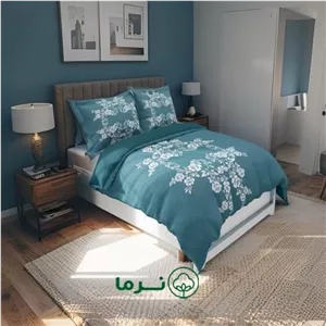 سرویس کاور لحاف یک نفره سایز 90 سه بعدی طرحدار مدل 2045 