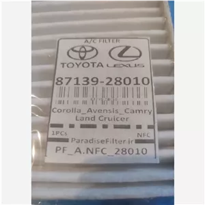 فیلتر کابین  طرح لکسوس  ES  E6) BYD)  جیلی (OTAKA  VISION)  تویوتا (اولون  استیما)OEM  8713928010 فیلتربهشت
