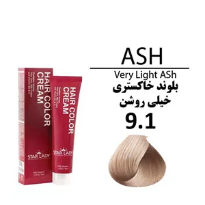 رنگ مو استار لیدی بلوند خاکستری خیلی روشن 9.1 حجم 120 میل 