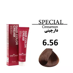 رنگ مو استار لیدی دارچینی 6.56 حجم 120 میل