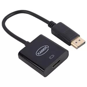 کابل تبدیل تصویر DisplayPort To HDMI مدل کیسر Kaiser با طول 25 سانتی متر