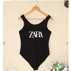 بادی زنانه نخ پنبه Zara رنگ مشکی
