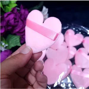 پاف و پد مخملی پودری قلبی 6 تکه