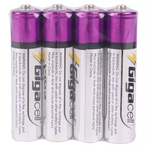 باتری نیم قلمی گیگاسل Gigacell Max Power Heavy Duty AAA شرینک بسته 4 عددی