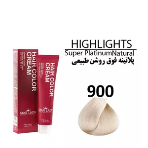 رنگ مو استار لیدی پلاتینه فوق روشن طبیعی 900 حجم 120 میل