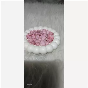 دکمه صدفی تونلی شاین دار صورتی