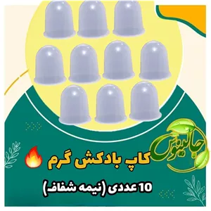 لیوان بادکش گرم 10عددی باتخفیف ویژه باکیفیت بالا نسوز پلاستیک فشرده غرفه جالینوس 