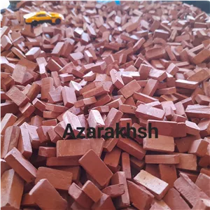 آجر مینیاتوری 500عددی مخصوص ساخت خانه های مینیاتوری و ماکت سازی رنگ قرمز آجری (اجر خانه سازی )
