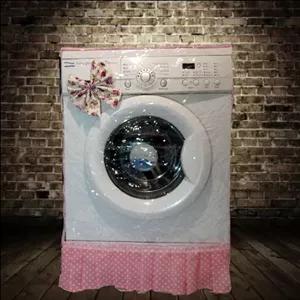 کاور لباسشویی مدل طلق وپارچه خال خالی