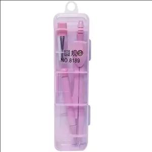 پرگار فلزی در دورنگ آبی وصورتی