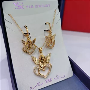  نیم ست فرشته ysx (با جعبه جواهر) رنگ ثابت 