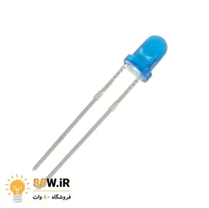 LED آبی 3mm مات