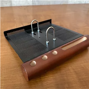 پایه تقویم چوب و فلز  اعلا اداری - قهوه ای  