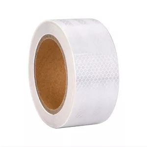 برچسب نوار شبرنگ سفید طرح لانه زنبوری کد PN001S