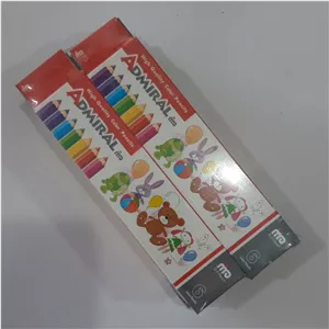 مداد رنگی 6 رنگ بلند آدمیرال