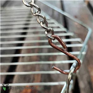 زنجیر اتصال 3 تایی ساج و گریل به منقل سرخپوستی