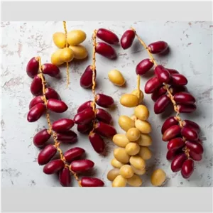 خرما خارَک گرین موند نوبر میکس 5 کیلو قرمز و زرد قیمت عمده ارسال از طریق چاپار پس کرایه ترد، شیرین و خوشمزه لوکس 