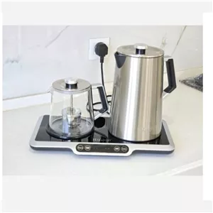 چای ساز بغل هم روگن مدل ru-1525 استیل با کیفیت دارای گارانتی معتبر 18ماهه