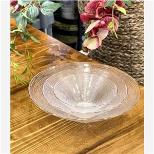 کاسه 3سایز بلور وارداتی طرح گرد 