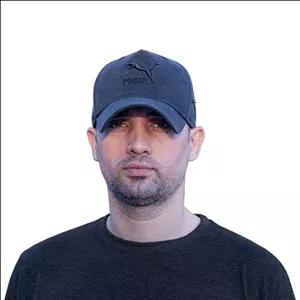 کلاه پوما پارچه جین زغالی محصول هاف کپ 