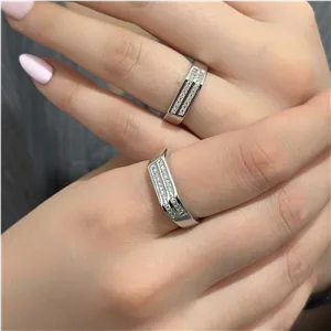 حلقه ست نقره جواهر فارا بیتا(نقره عیار 925)