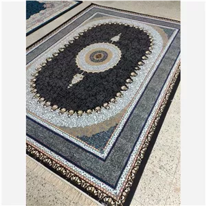 فرش 12متری 500شانهBCF تراکم 1500 طرح ساحل مشکی(طبق سفارش مشتری)
