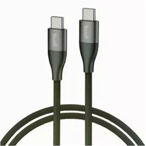 کابل شارژ کنفی تایپ سی به تایپ سی بودی مدل Budi DC126TT10H طول 1 متر