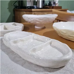 ظرف دفرمه پینترستی سرامیکی الا سرام مدل مینیمال