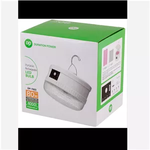 چراغ شارژی آویزی 80 وات DP-7823 ضدآب، مناسب کمپینگ و بی برقی(پس کرایه)