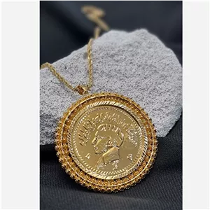 گردنبند اُنس طرح طلا مردانه 5 