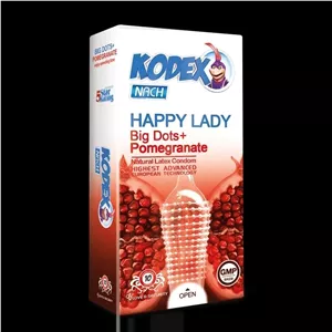 کاندوم کدکس خاردار ناچ با خارهای خیلی درشت و ژل تنگ کننده مدل Happy lady